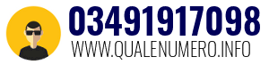 Numero di telefono 03491917098 03491917098