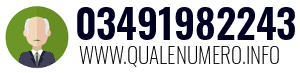 Numero di telefono 03491982243 03491982243