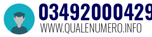 Numero di telefono 03492000429 03492000429