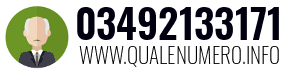 Numero di telefono 03492133171 03492133171