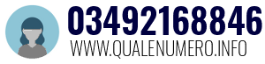 Numero di telefono 03492168846 03492168846