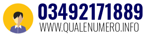 Numero di telefono 03492171889 03492171889