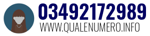 Numero di telefono 03492172989 03492172989
