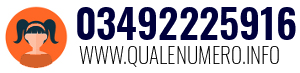 Numero di telefono 03492225916 03492225916