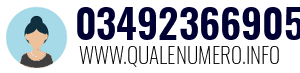 Numero di telefono 03492366905 03492366905