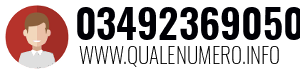 Numero di telefono 03492369050 03492369050