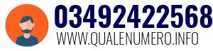 Numero di telefono 03492422568 03492422568