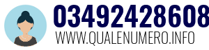 Numero di telefono 03492428608 03492428608