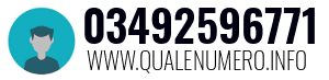 Numero di telefono 03492596771 03492596771