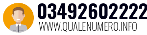 Numero di telefono 03492602222 03492602222