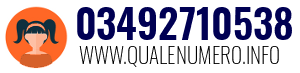 Numero di telefono 03492710538 03492710538