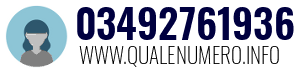 Numero di telefono 03492761936 03492761936