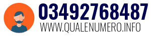 Numero di telefono 03492768487 03492768487