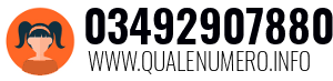 Numero di telefono 03492907880 03492907880