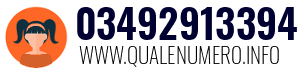 Numero di telefono 03492913394 03492913394