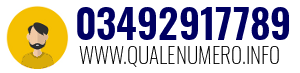 Numero di telefono 03492917789 03492917789