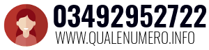 Numero di telefono 03492952722 03492952722