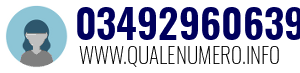 Numero di telefono 03492960639 03492960639