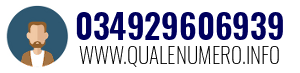 Numero di telefono 034929606939 034929606939