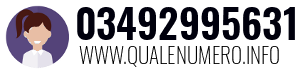 Numero di telefono 03492995631 03492995631