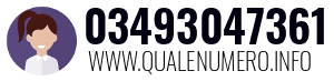 Numero di telefono 03493047361 03493047361