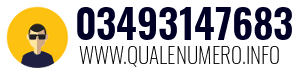 Numero di telefono 03493147683 03493147683