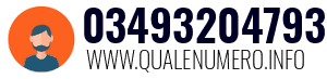 Numero di telefono 03493204793 03493204793