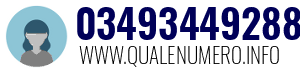 Numero di telefono 03493449288 03493449288
