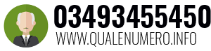 Numero di telefono 03493455450 03493455450