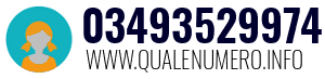 Numero di telefono 03493529974 03493529974