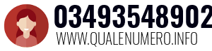 Numero di telefono 03493548902 03493548902