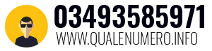 Numero di telefono 03493585971 03493585971
