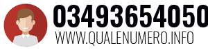 Numero di telefono 03493654050 03493654050