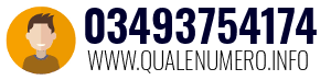Numero di telefono 03493754174 03493754174