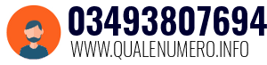 Numero di telefono 03493807694 03493807694