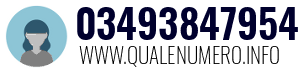 Numero di telefono 03493847954 03493847954