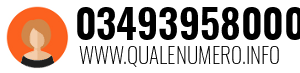 Numero di telefono 03493958000 03493958000