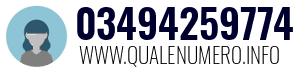 Numero di telefono 03494259774 03494259774