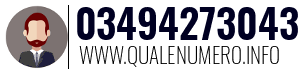 Numero di telefono 03494273043 03494273043