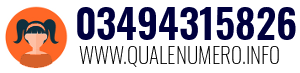 Numero di telefono 03494315826 03494315826