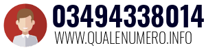 Numero di telefono 03494338014 03494338014
