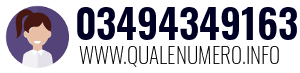 Numero di telefono 03494349163 03494349163