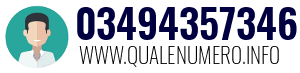 Numero di telefono 03494357346 03494357346