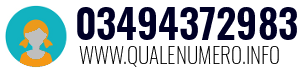 Numero di telefono 03494372983 03494372983