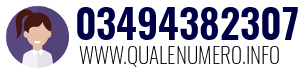 Numero di telefono 03494382307 03494382307