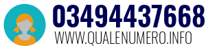 Numero di telefono 03494437668 03494437668
