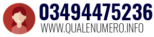 Numero di telefono 03494475236 03494475236