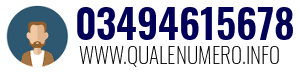 Numero di telefono 03494615678 03494615678