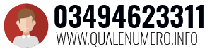 Numero di telefono 03494623311 03494623311