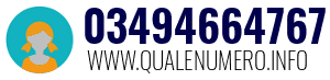 Numero di telefono 03494664767 03494664767